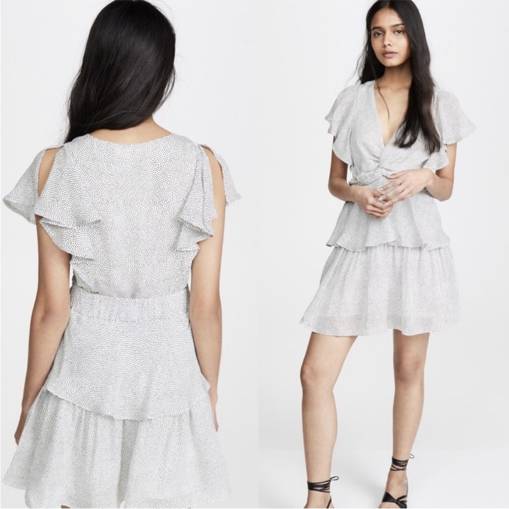 ALC White Ruffle Dress